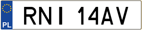 Trailer License Plate